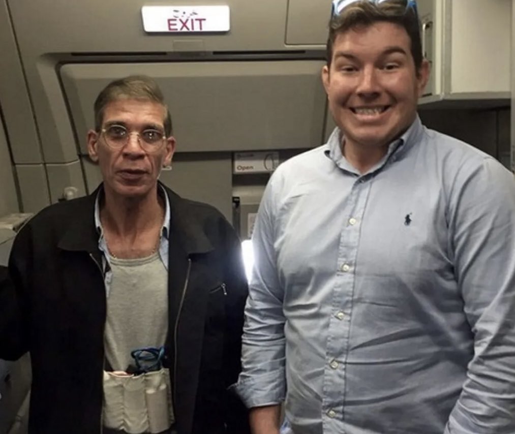 In 2016, Ben Innes, a 26-year-old man from the UK, was aboard an EgyptAir flight bound for Cairo. 

While en route, a passenger named Seif Eldin Mustafa hijacked the aircraft, wearing an explosive-laden vest and brandishing a detonator.

The hijacker insisted that the pilot