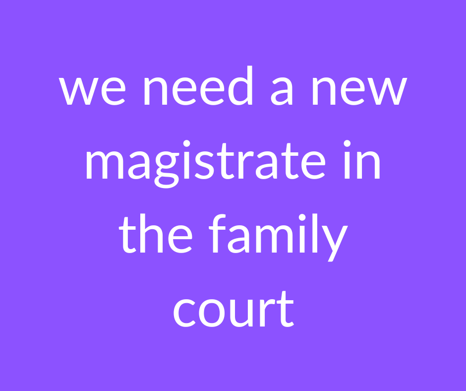 Let's create a Family Court that honors the humanity and dignity of all individuals #JusticeForSurvivors
#EndDVInjustice
#RemoveTheMagistrate
#BelieveSurvivors
#CompassionOverCruelty
#ReplaceTheMagistrate
#StandWithSurvivors
#DemandChange
#SafeCourtsNow
#NoMoreInjustice