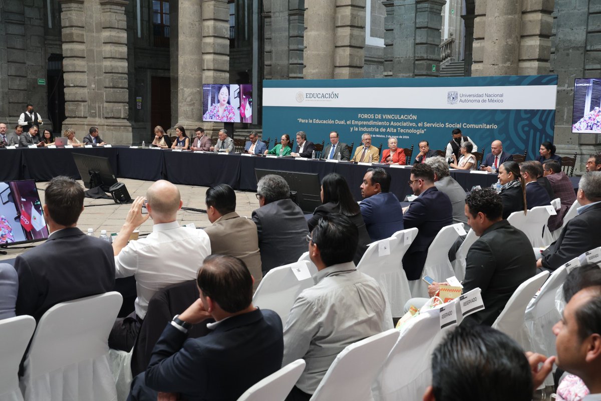 Con la anfitrionía de la @UNAM_MX, se concluyeron los trabajos de los 6 Foros Regionales de Vinculación celebrados entre el 11 de abril y el 3 de mayo, en los que se definieron estrategias y acuerdos para la agenda 2025.