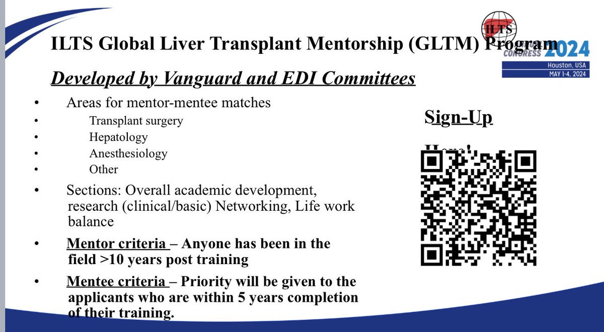 Looking for mentors and mentees at #ILTS2024