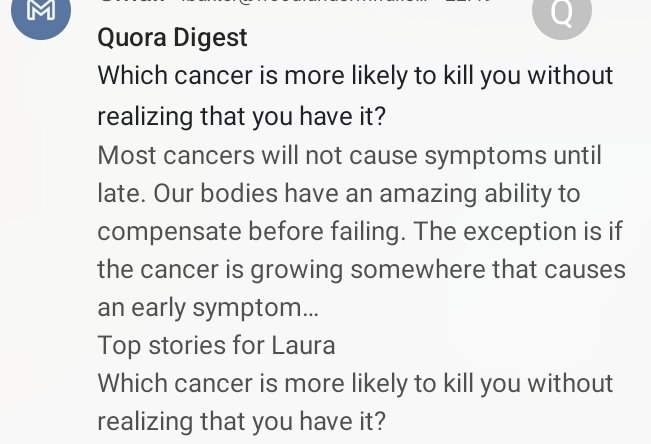 Well thanks Quora Digest. This is just what I wanted to read at almost 11pm on a Friday evening.