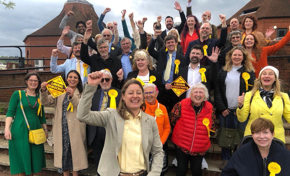 Amazing results today for @MVLibDems in #Leatherhead North and South. A WIN in both and a GAIN from the #Conservatives. Thank you everyone for all your hard work over the past few months, an incredible effort confirming that only @EpsomLibDems can #GTTO at the #GeneralElection.