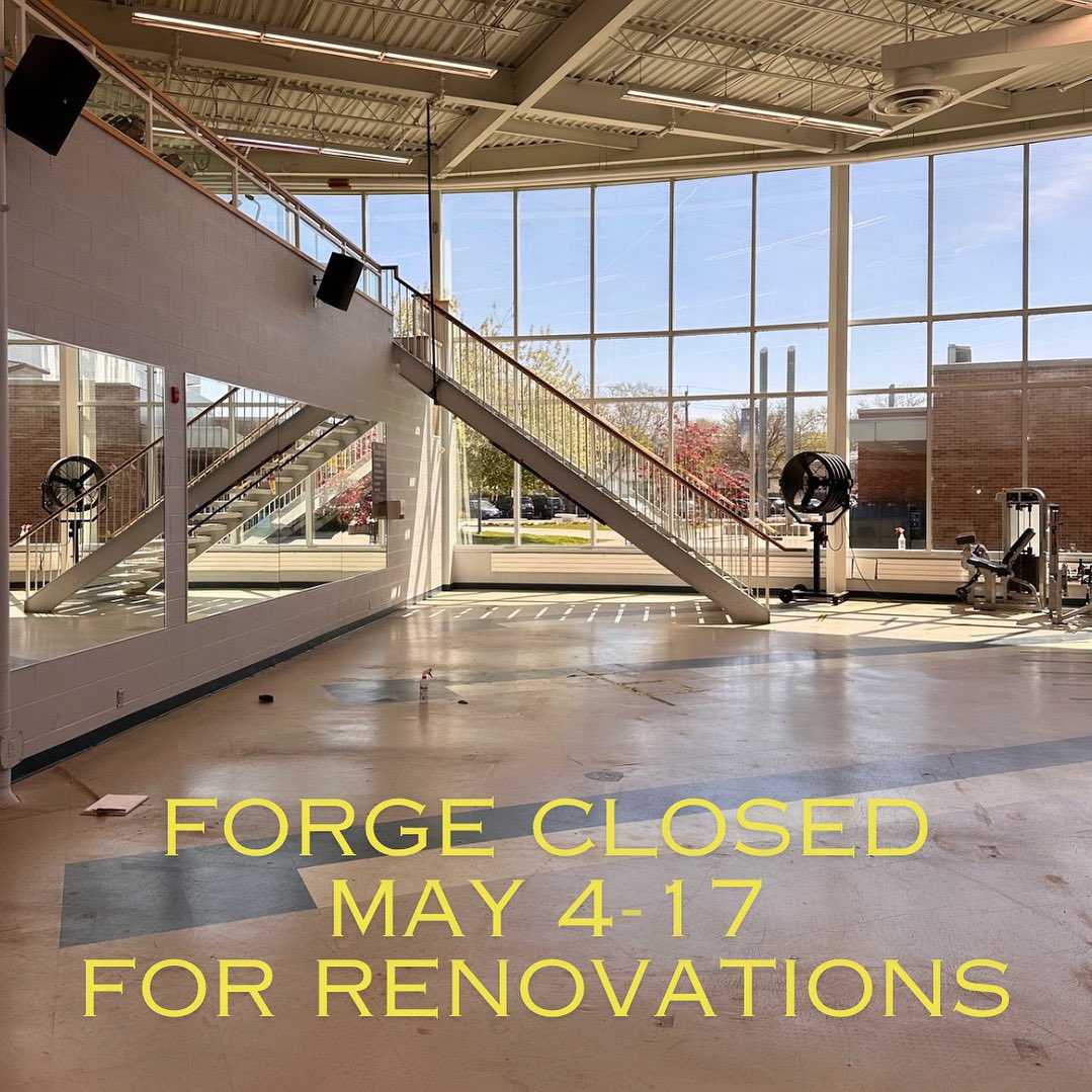Out with the old... in with the new 😍
Please be advised that the Forge will be closed starting May 4 until May 17 for the installation of the new floor and the reconstruction of the equipment 🏋️ 
•
The rest of the TLC remains open for use!
#LancerRec #ToldoLancerCentre