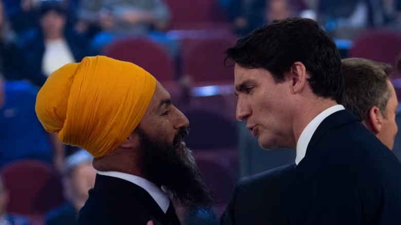 Two weeks ago, Jagmeet Singh said he's losing confidence in Justin Trudeau. Yesterday he came out and supported the budget to avoid an early election. 

By propping up the Liberals, he's holding an entire country politically hostage, not just for a pension, but because he's drunk…