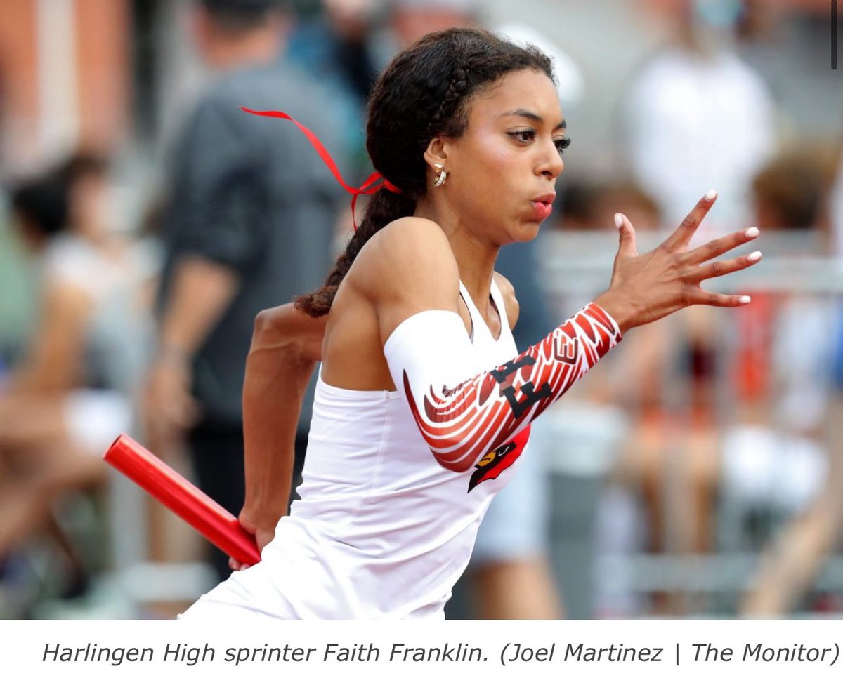 Sad to announce that Faith will not be competing at this year’s state meet. she sustained a hamstring injury at regionals,Despite qualifying with the fastest 400m time entering the meet she was not able to recover in time so the decision was made to pull her. <a href="/HCISD_Athletics/">Harlingen CISD Athletics</a>