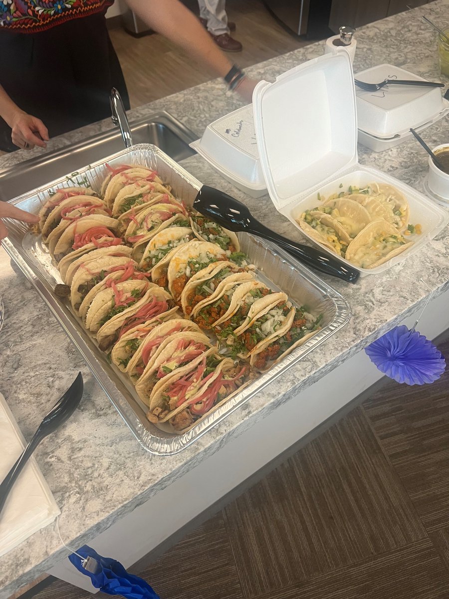 We're spicing things up at the office today with a delicious taco fiesta! 

Nothing brings the team together quite like tasty tacos and good vibes. Have a happy Cinco de Mayo this weekend! 

#RRACapital #CincoDeMayo #TacoFiesta #OfficeCelebration #TacosChiwas
