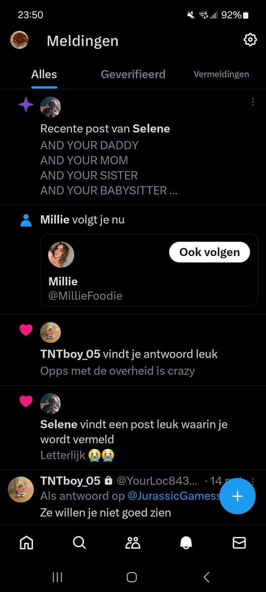 JurassicGamess's tweet photo. Dankjewel Millie voor je support tijdens deze zware tijden, welke bot je ook bent je bent een real G https://t.co/KlG1xOoUsd