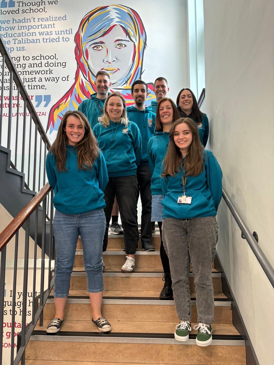 Team Humanities (just missing <a href="/MrWadkinsHist/">Mr Wadkins</a> and <a href="/MrsGJReilly/">Mrs Gillian Reilly</a>) trying to do our best <a href="/McLarenHSPE/">McLarenHSPE 🏳️‍🌈</a> impressions.