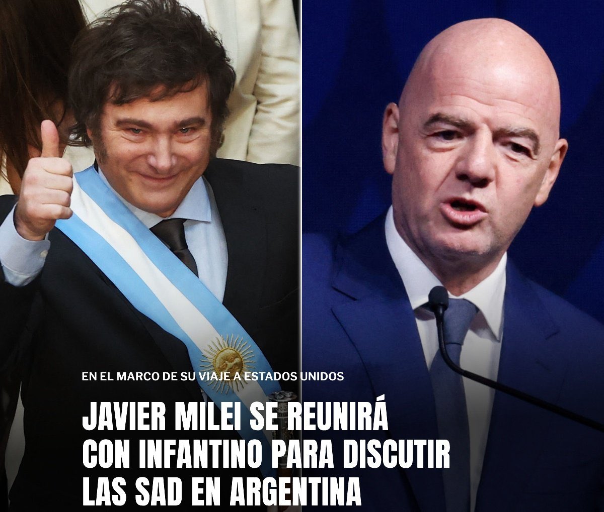 🚨Clubes empresa🇦🇷| Milei se juntará con el presidente de la FIFA para discutir sobre las sociedades anónimas del fútbol. Una locura. ¿Te imaginas a Benzema en Talleres? ¿A Cristiano en Independiente? ¿A Neymar en Boca? 🎩🥂