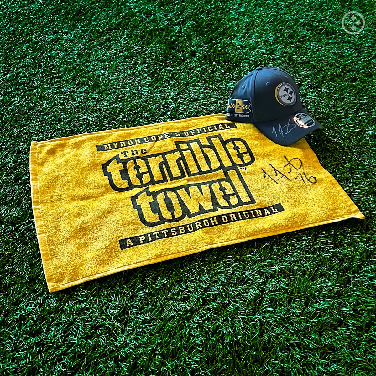 🚨 @tFautanu signed Terrible Towel AND Draft Hat giveaway 🚨 RP for your chance to win!