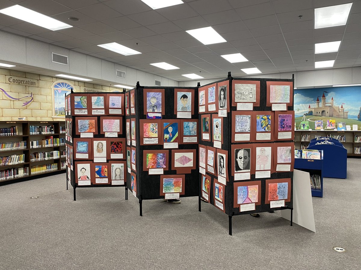 We had our annual art show last night. So many great pieces of artwork by our Lewis Lions!! I’m so proud of them and their hard work this year. #cobbartrocks #lewislionsart