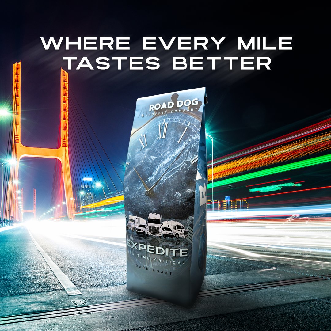 Attention trucking pros! Kickstart your ride with Road Dog's unbeatable brew. Your perfect road partner, fueling your long hauls with rich flavor and unstoppable drive. 

#TruckerLife #CoffeeLovers #DailyGrind #RoadDogCoffee #FuelYourDay #FuelYourJourney #HighwayHeroes #USACoffee