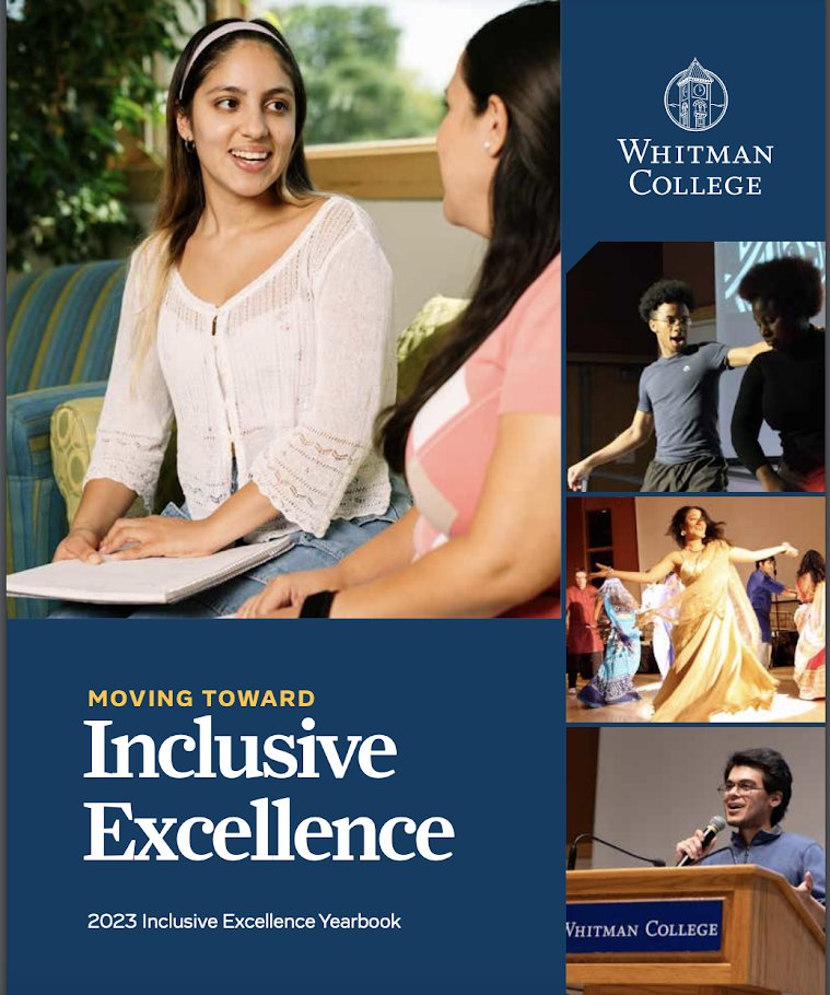 This spring, the first Inclusive Excellence Yearbook made its debut! Celebrating new initiatives and contributions to Diversity, Equity, Inclusion at Whitman. 💙 Read more about how Whitman is prioritizing DEI through the #UpwardTogether campaign 🏔️🚀 bit.ly/3y1OKwX