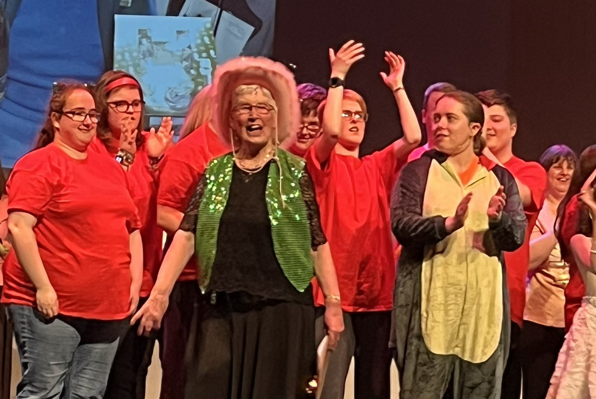 Thank you Audrey Reynolds for your volunteering and service to North Tyneside Disability Forum celebrated in a show at the Whitley Bay Playhouse this evening. And happy birthday for yesterday.