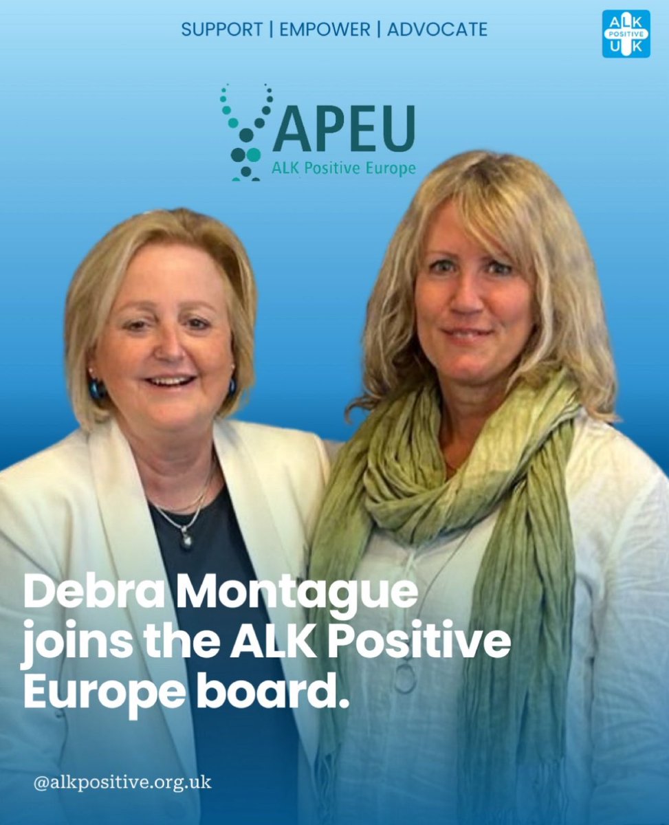 We are pleased to announce that our Founder & Chair has joined the Board of ALK Positive Europe. Debra will work alongside @ALKpositiveEURO , Nicoline Ehrhardt (both pictured), & the board to strengthen the collaboration between our organisations. @BTOGORG @LCN_UK