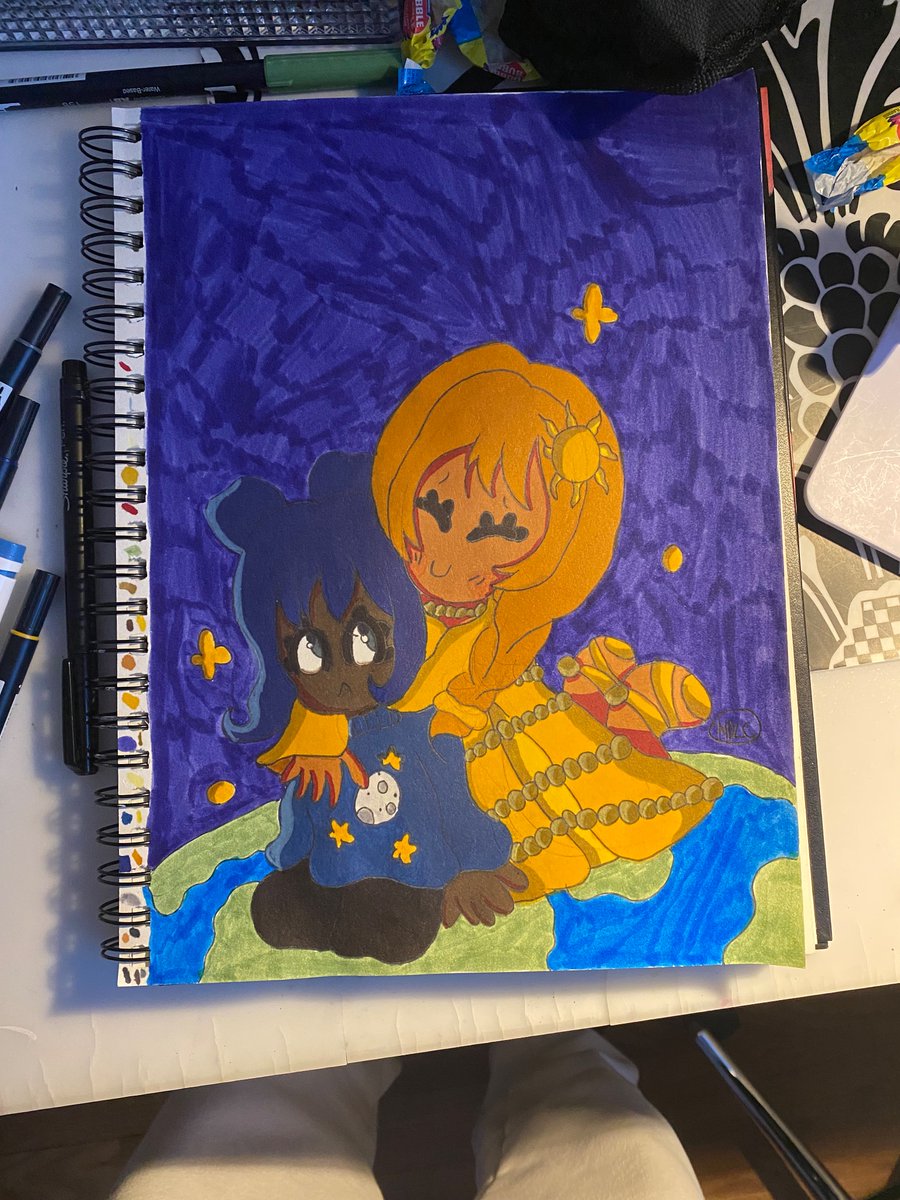 whyamiwallyy's tweet photo. art i made for the solar eclipse (i’m late to posting this) https://t.co/zBx5EOXumt