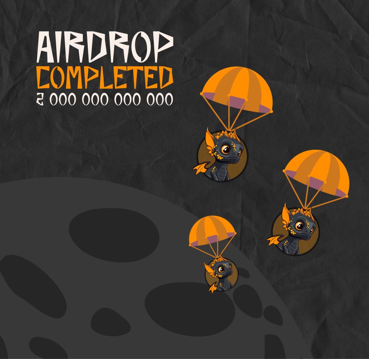 To appreciate #BLACKDRAGON for returning our tokens, we've distributed airdrops to all holders who own more than $50 worth of #BLACKDRAGON and #BABYBLACKDRAGON tokens! @dragonisnear We love you, PAPA!🐲🔥❤️‍🔥