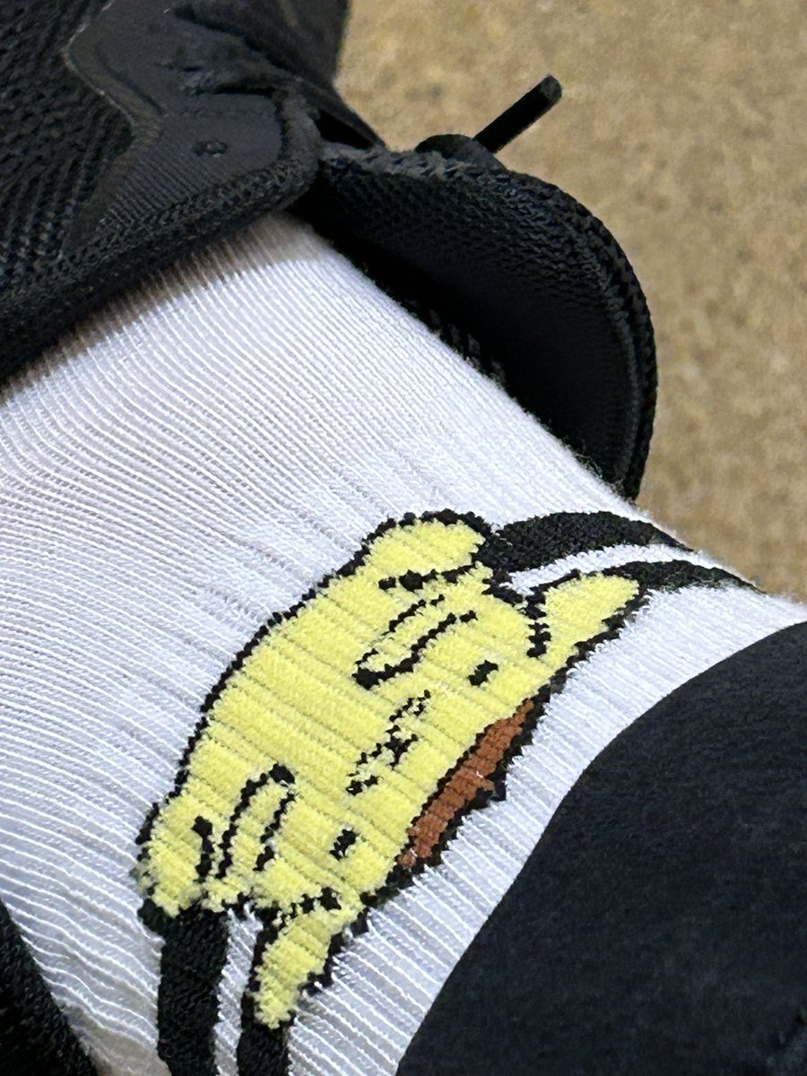 pompompurin socks at work 💯