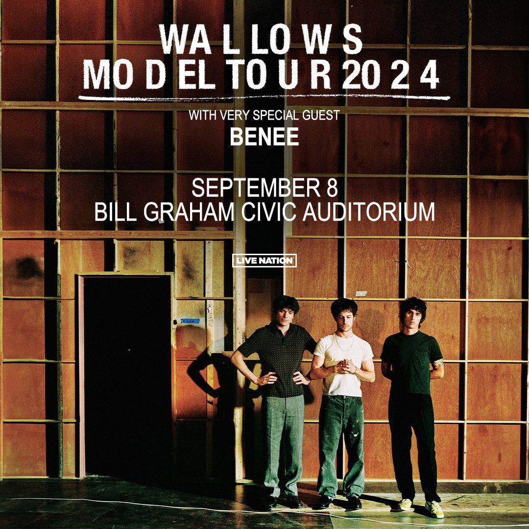 🚨We have a pair of tickets to see @wallowsmusic w/ @BENEEMUSIC on Sunday, September 8th at @BillGrahamCivic! Follow us & Retweet for a chance to win.