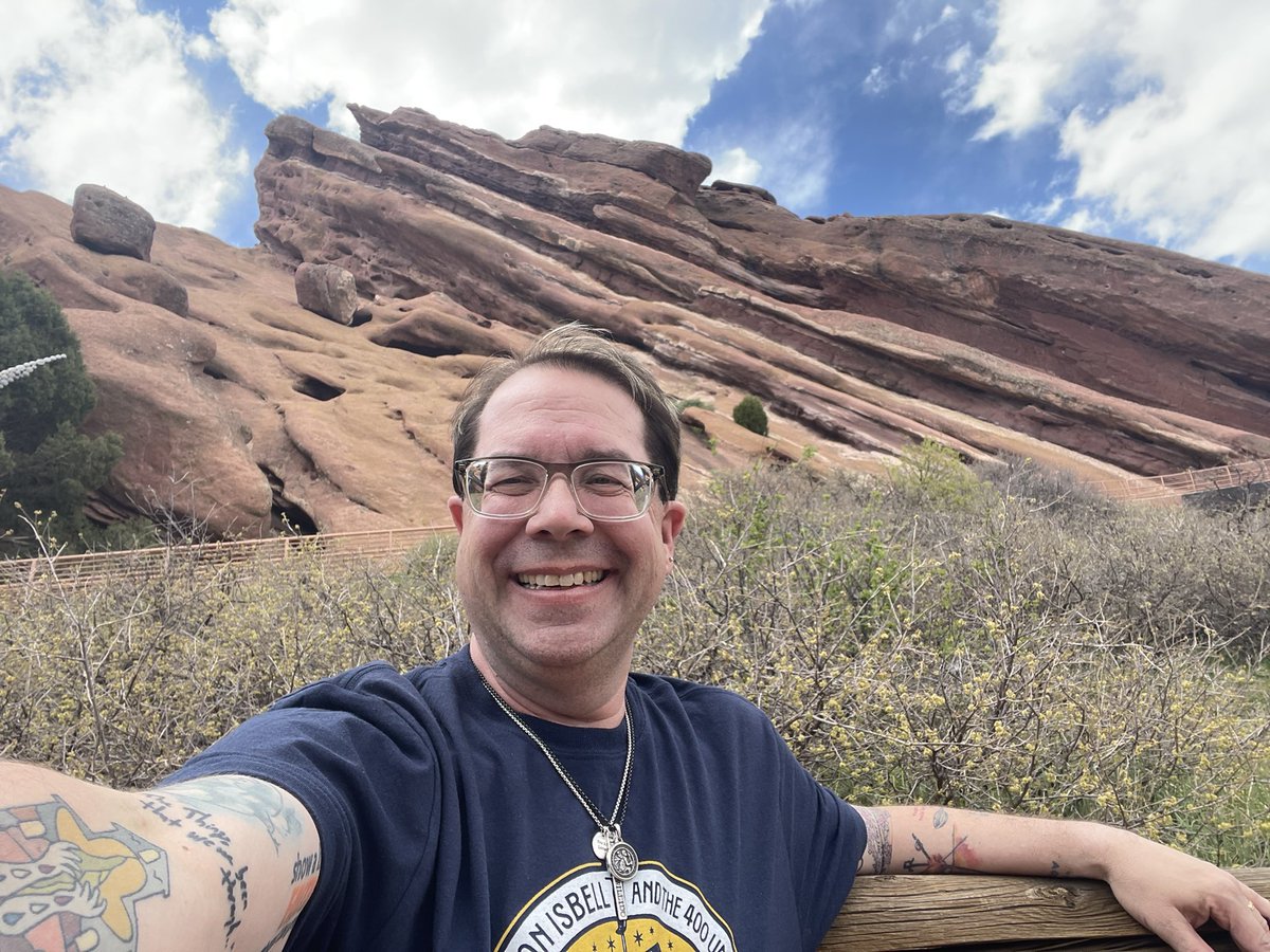 #lifegoals finally!!! First show at… @RedRocksCO for @JasonIsbell @the400Unit @tin_pony @annabutterss #PrisonerOfRockNRoll