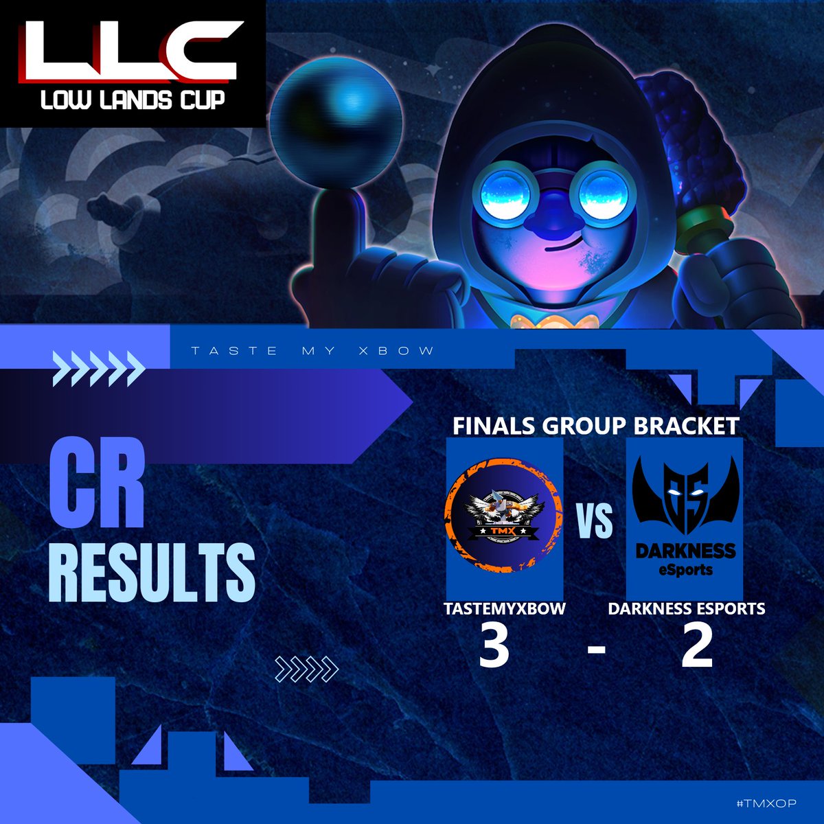 TasteMyXbow <a href="/TasteMyXbow/">TasteMyXbow</a> 🇺🇸

🎯#ClashRoyale
🏆<a href="/Low_Lands_Cup/">Low Lands Cup</a>

Not even hired guns for finals can stop us from win
🆚<a href="/DarknessEsport9/">Darkness eSports</a> 3-2✅GG

<a href="/WallaceCR_/">TRB Wallace</a> Amazing skill and we love him🥰
<a href="/AlinaGaming123/">Bad Girl Alina💜</a> Coming in and destroying today💣
<a href="/Mateja_CR/">Mateja™🇷🇸</a> The Messi of CR.  Guy is just a