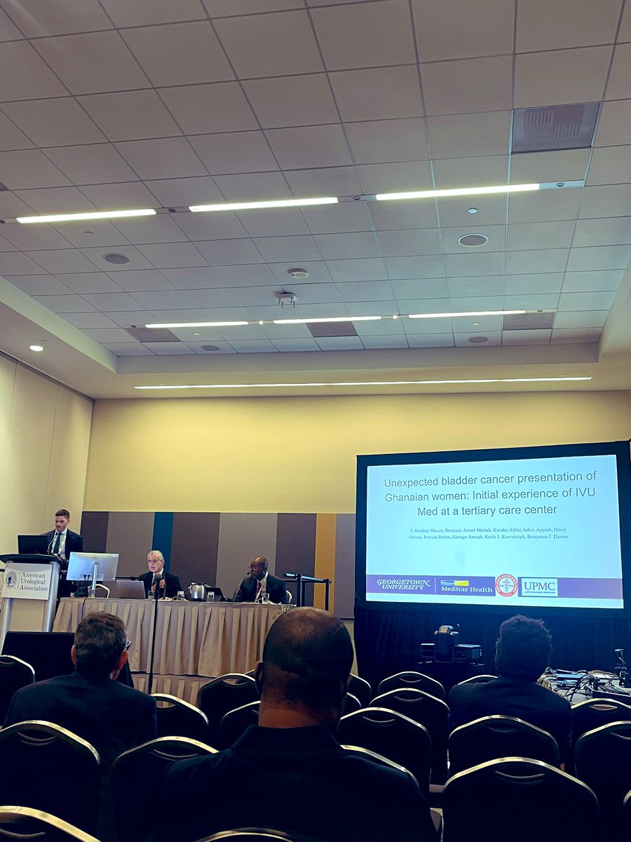 Tina Lulla (@tinalulla) on Twitter photo <a href="/GUUrology/">Georgetown University Urology</a> PGY4 <a href="/jbradleymasonmd/">Bradley Mason</a> presenting on his IVU experience helping treat bladder cancer patients in Ghana 🇬🇭 #AUA24 <a href="/GUUrology/">Georgetown University Urology</a> PGY4 <a href="/jbradleymasonmd/">Bradley Mason</a> presenting on his IVU experience helping treat bladder cancer patients in Ghana 🇬🇭 #AUA24