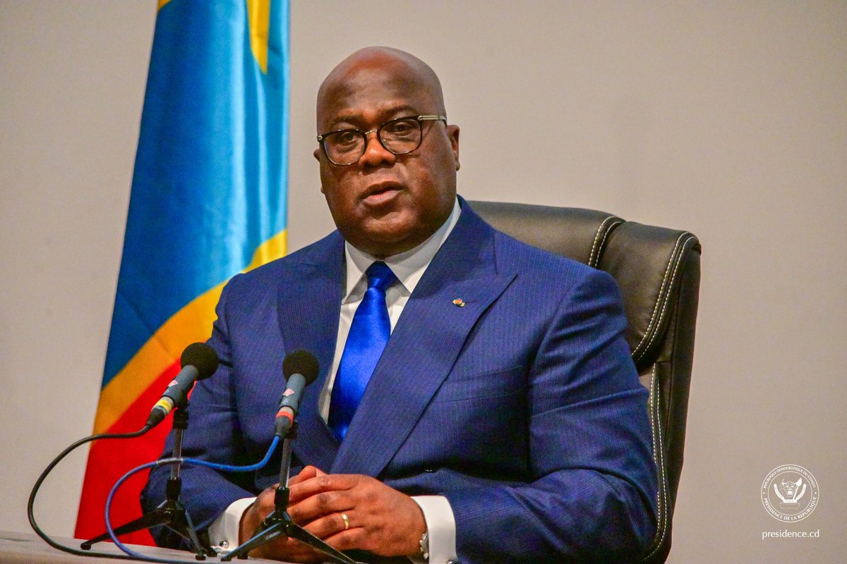 #RDC 03.05.2024|#Bruxelles « Je vous garantis que nous gagnerons ce combat quoi qu’il en coûte », a déclaré le Président Tshisekedi à la communauté congolaise de #Belgique, suite à l’attaque meurtrière perpétrée par le M23 ce matin au camp de #Mugunga, à #Goma.