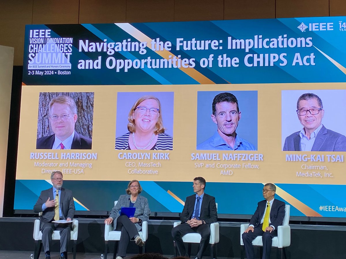 MassTech CEO Carolyn Kirk (@ExecDirKirk) was a panelist at the @IEEEAwards Vision, Innovation and Challenges (VIC) Summit. She & other industry experts discussed how to ensure the CHIPS Act will remain impactful into the future. #GetCHIPSDone