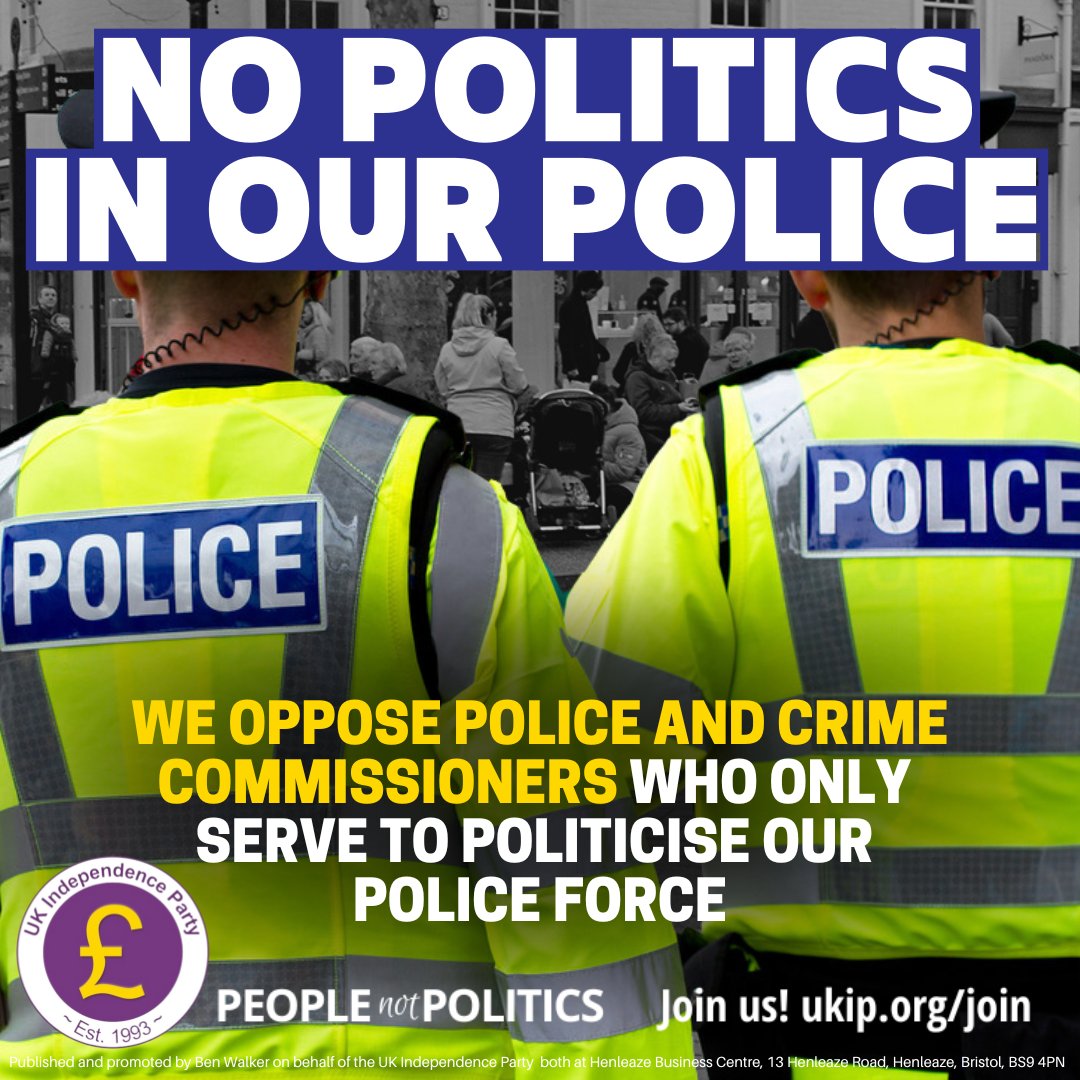 The PCC elections were a complete waste of time and money. We don't want politically controlled policing.
