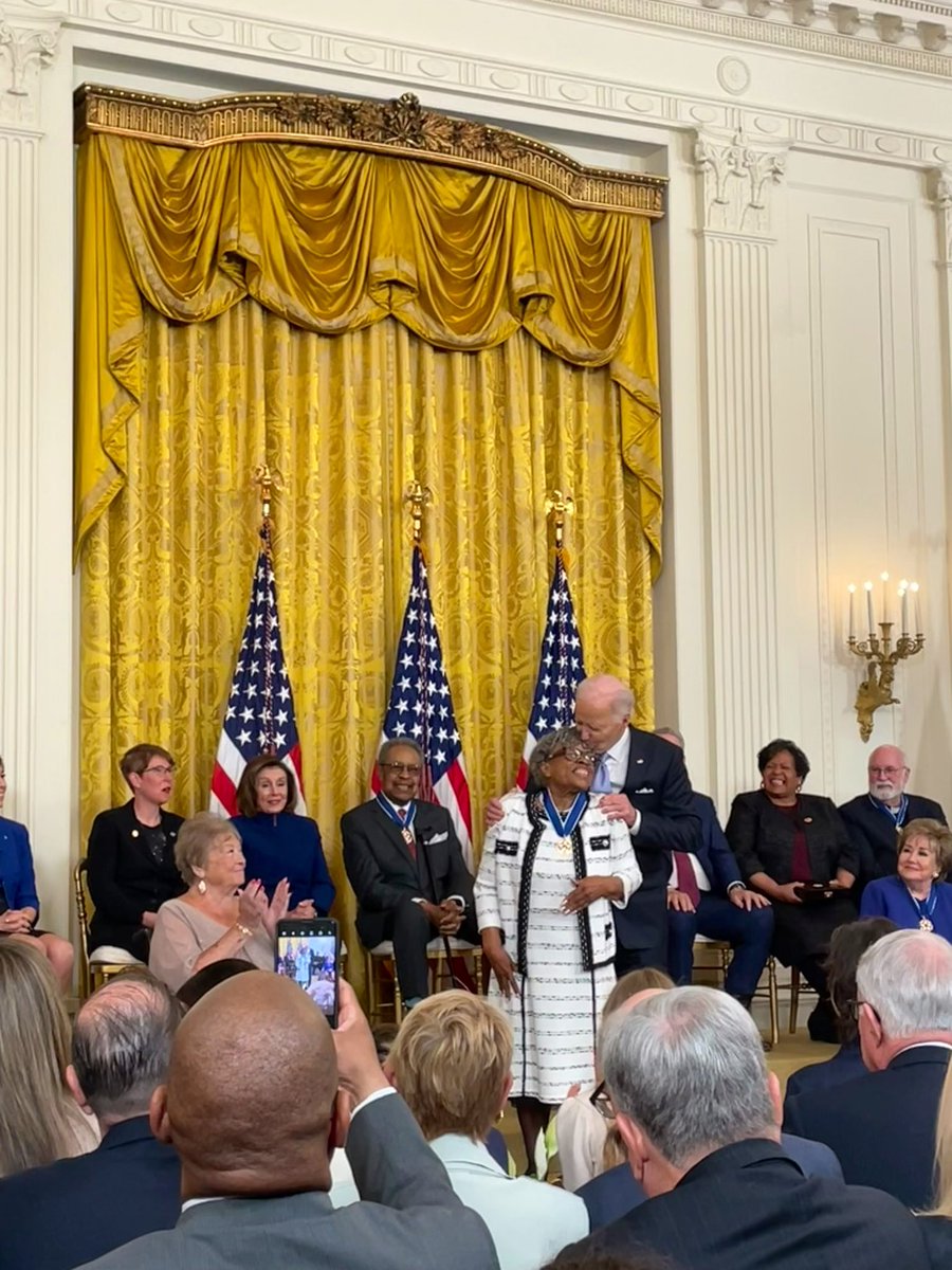 Opal Lee, known as the “grandmother of Juneteenth,” awarded with the Presidential Medal of Freedom.