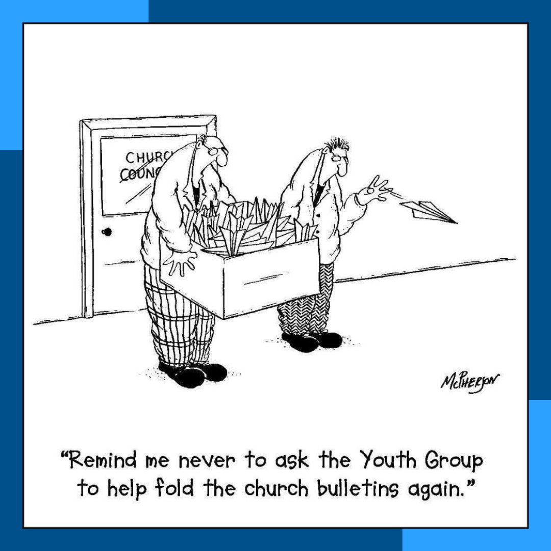 🤣📜✈️ 'When you ask the Church youth group to fold the bulletins... and they take 'flyers' a bit too literally! 😂 Remember, communication is KEY,  even in simple tasks!   #ChurchBulletinBloopers #CommunicationIsKey #Christianjobsaustralia #christianjobs