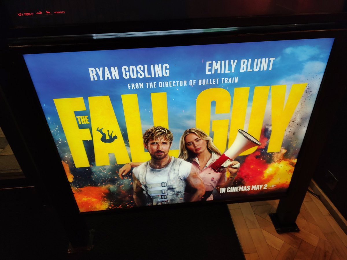 Go see the Fall Guy. It's a perfect Friday/Saturday night fun film that's great from start to finish with some very very impressive stunts. Oh and it's got Ryan Gosling, Emily Blunt and Hannah Waddingham in it!