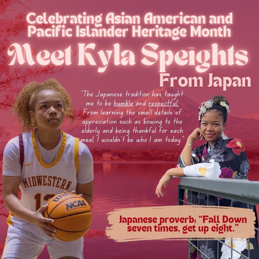MSUTexasWBB's tweet photo. In honor of Asian American and Pacific Islander Month, we want to celebrate two of our Mustangs! 🥳🐎

⭐️Meet Kyla Speights &amp; Mackenzie Amos

Help us celebrate these two bright young ladies who represent @msutexaswbb so well! ❤️💛 

#msutexaswbb | #stanggang https://t.co/oj6llk8fZx