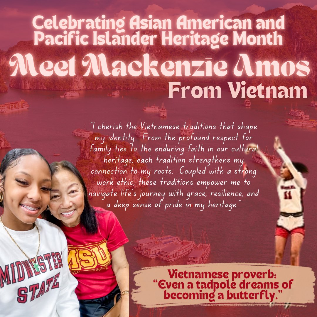 MSUTexasWBB's tweet photo. In honor of Asian American and Pacific Islander Month, we want to celebrate two of our Mustangs! 🥳🐎

⭐️Meet Kyla Speights &amp; Mackenzie Amos

Help us celebrate these two bright young ladies who represent @msutexaswbb so well! ❤️💛 

#msutexaswbb | #stanggang https://t.co/oj6llk8fZx