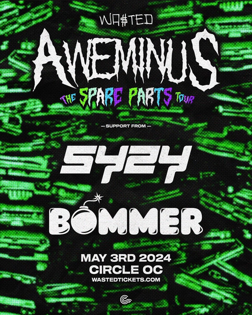 Tour kicks off tonight in Huntington Beach, CA with @Bommer_Official and @syzymusic !!