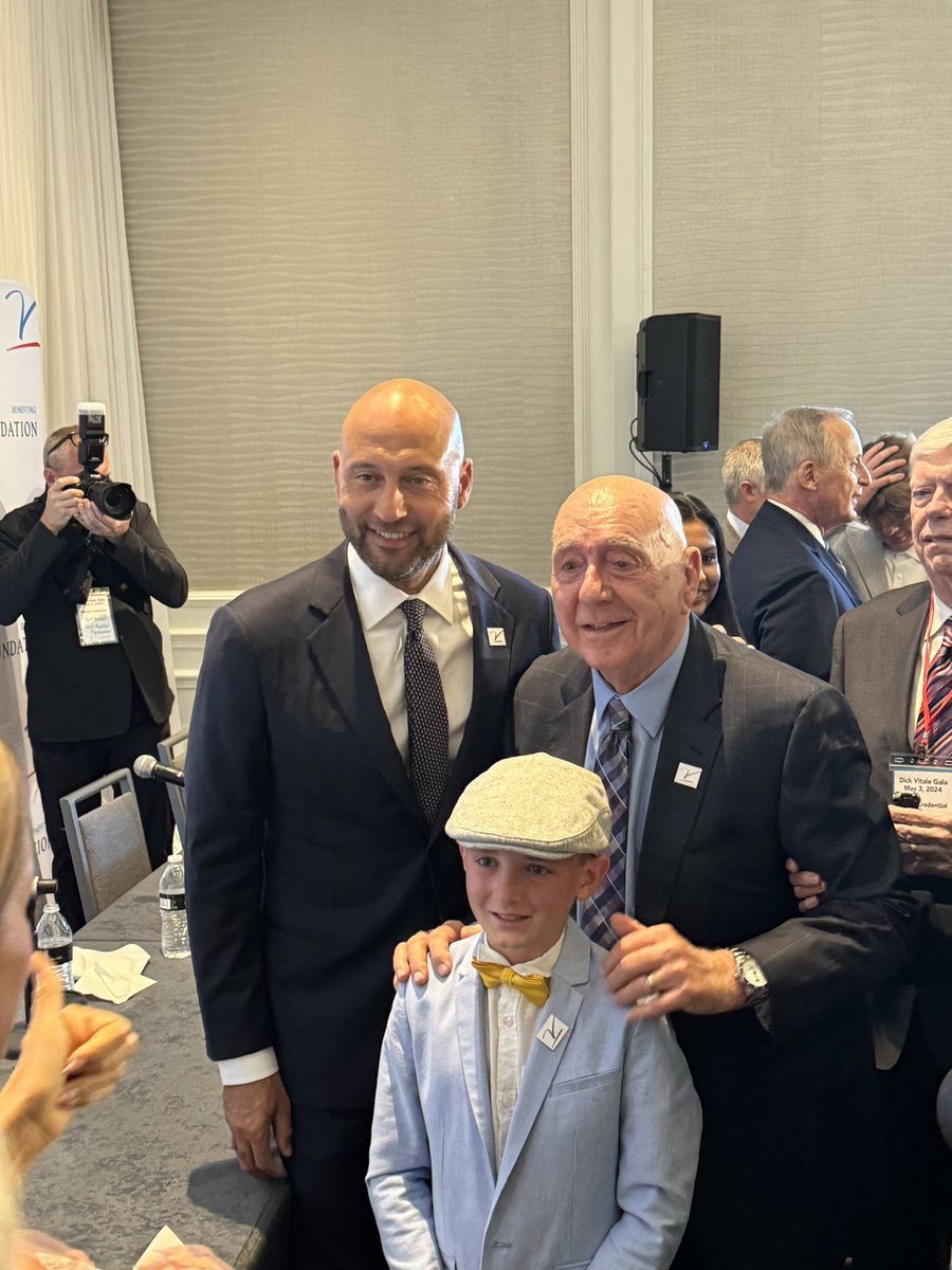 It’s been great watching @derekjeter interact with our All Courageous Team members such as Cannon Wiggins @TheVFoundation