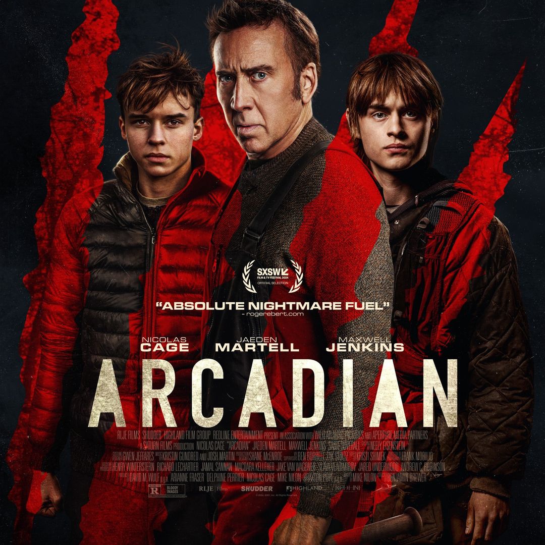 Starring Oscar-winner Nicholas Cage, the upcoming post-apocalyptic horror thriller 'ARCADIAN' follows a father and his two sons fighting for survival in a remote farmhouse against mysterious creatures of unknown origin. 👽🎬 Post-Production by Buffalo 8! 🎞 #Arcadian #NickCage