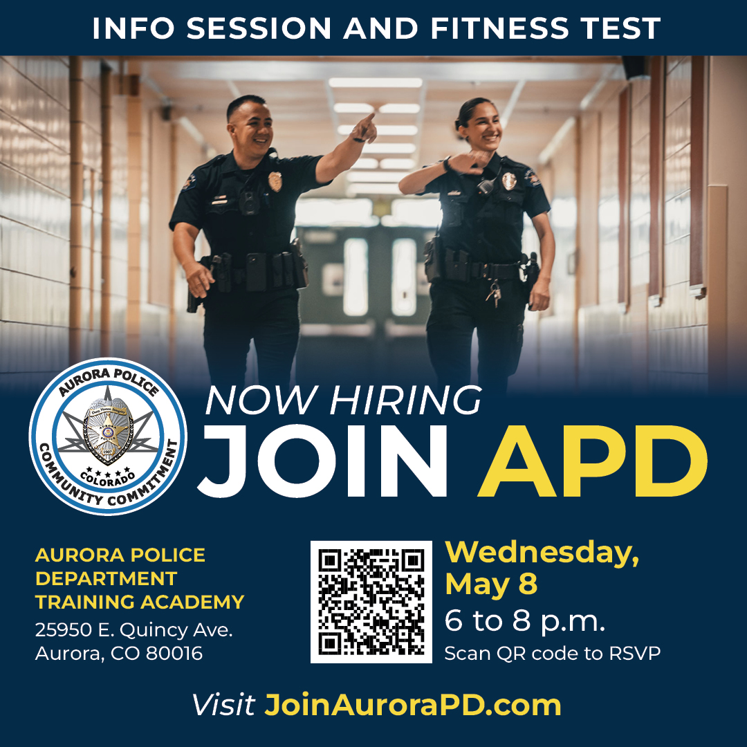 Looking for a rewarding career but now sure where to start?! Check out our next Recruiting Seminar! 🙌

See what police work is like and how you can get involved.

Find more info at: eventbrite.com/e/aurora-polic… 

#JoinAuroraPD #RelationalPolicing