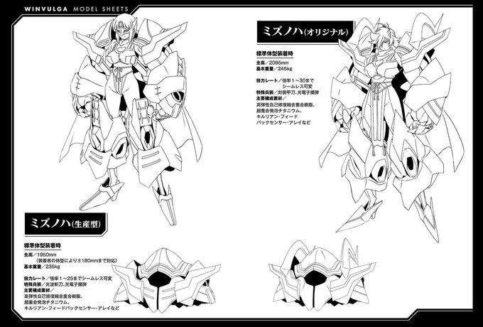 人狼機ウィンヴルガに登場するミズノハ兵装
たくさんいる兵隊なので 後ろ描きたくないから
背中にマントつけちゃった^^; 