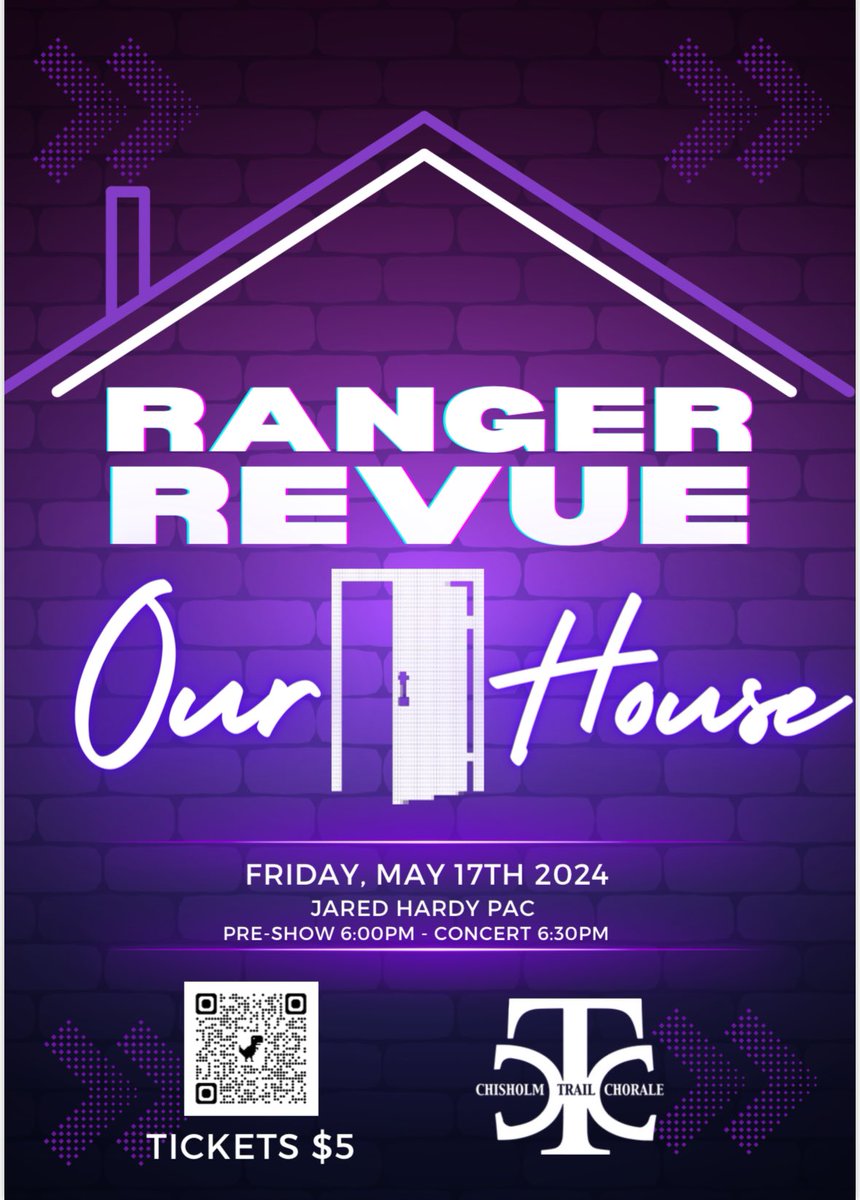 Tickets are up and we promise you won’t want to miss this years CTChorale Ranger Revue!! #CTChorale #LivePurpleSingGold #OurHouse