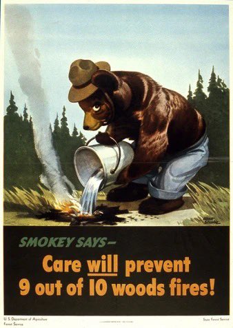 Did you know: Smokey Bear is a native New Mexican! 

For 80 years, Smokey has been educating Americans on wildfire prevention and inspiring preservation. 

His catchphrase ‘Only you can prevent wildfires’ is a reminder that it takes care from us all to protect our state forests.