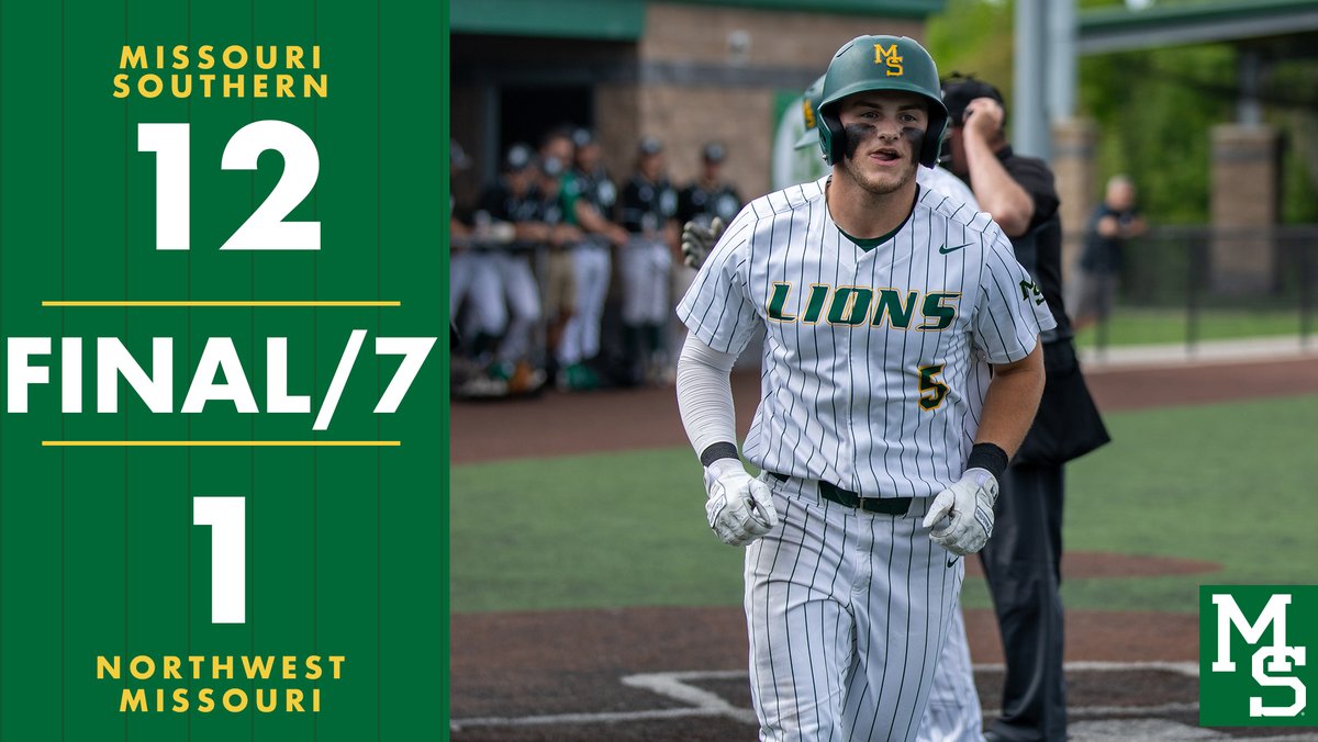 Starting off the MIAA Championships with a big W 🦁 Will Doherty: 3-4, 2B, 2 RBI, 2 R Treghan Parker: 2-4, HR, RBI, 2 R Garrett Rice: 3-4, 2 RBI Cole Gayman: 6.0 IP, W, 2 H, 1 R, 4 K