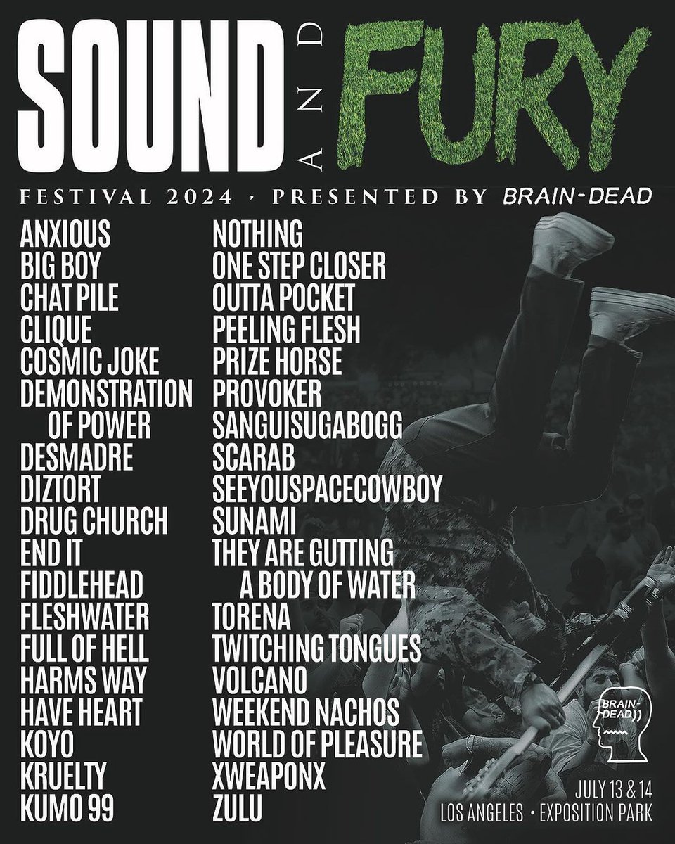 Sound and Fury 2024 adds Drug Church, Nothing, Sanguisugabogg, Zulu & more brooklynvegan.com/sound-and-fury…