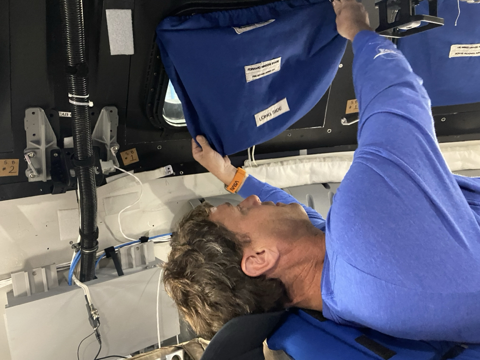 The training team put together a great full dayfull-day event for the crew in our Orion mockup where we went through the choreography of our first day on orbit during Artemis II, including enjoying some space food for lunch and closing the curtains to get ready for sleep.