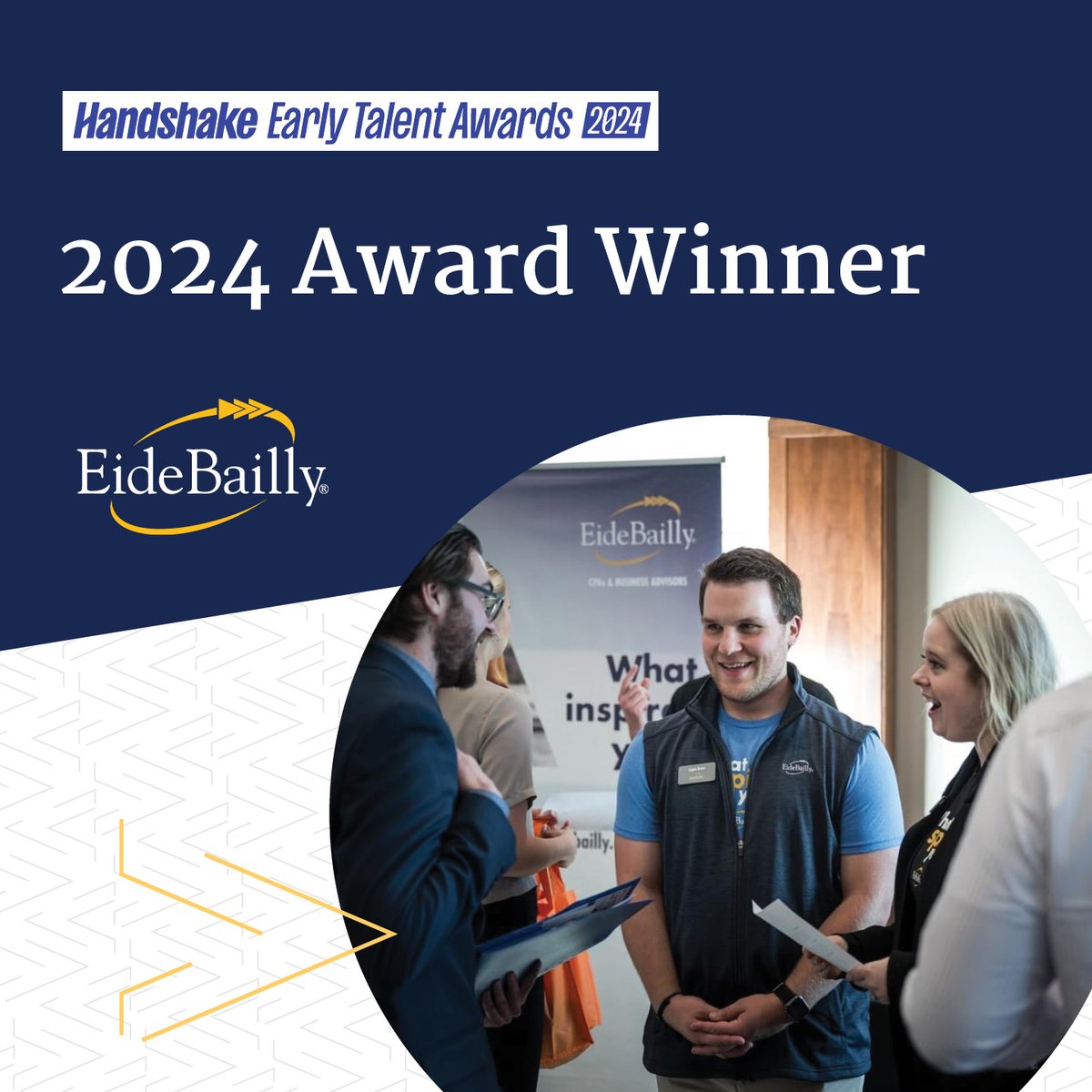 We’re thrilled to receive a 2024 @joinHandshake #EarlyTalentAward for the 2nd year in a row! This award recognizes employers with best-in-class talent engagement and celebrates the top places for Gen Z to start a career! 🏆 Launch your career with us at: bit.ly/3vWi0nZ