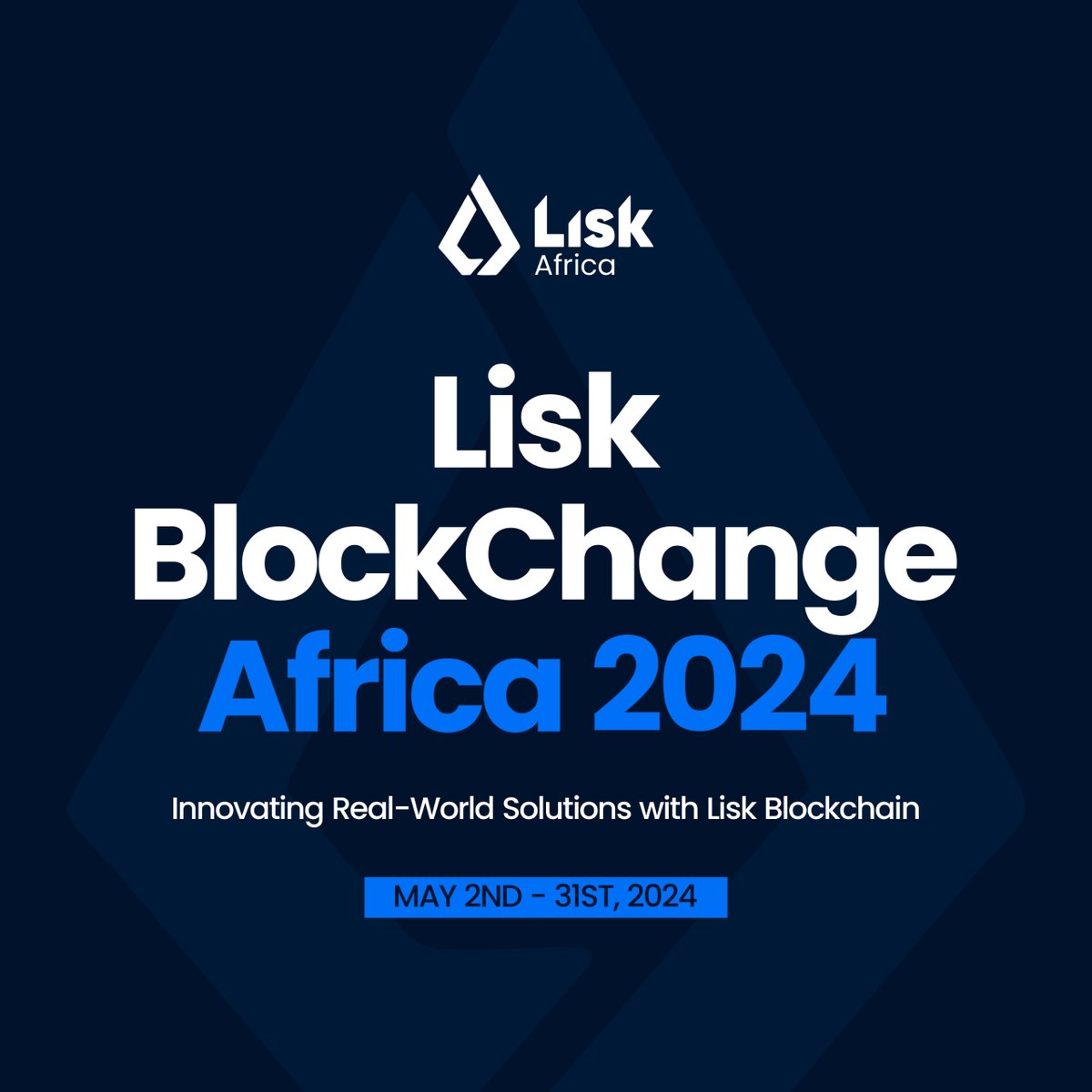 Get ready to unlock the power of #blockchain! Join us for the @LiskHQ Africa #Hackathon, where you can turn your ideas into real-world solutions. Register now and start shaping the future with the @LiskHQ platform! Register here: lisk-blockchange-2024.devpost.com #LiskAfricaHackathon