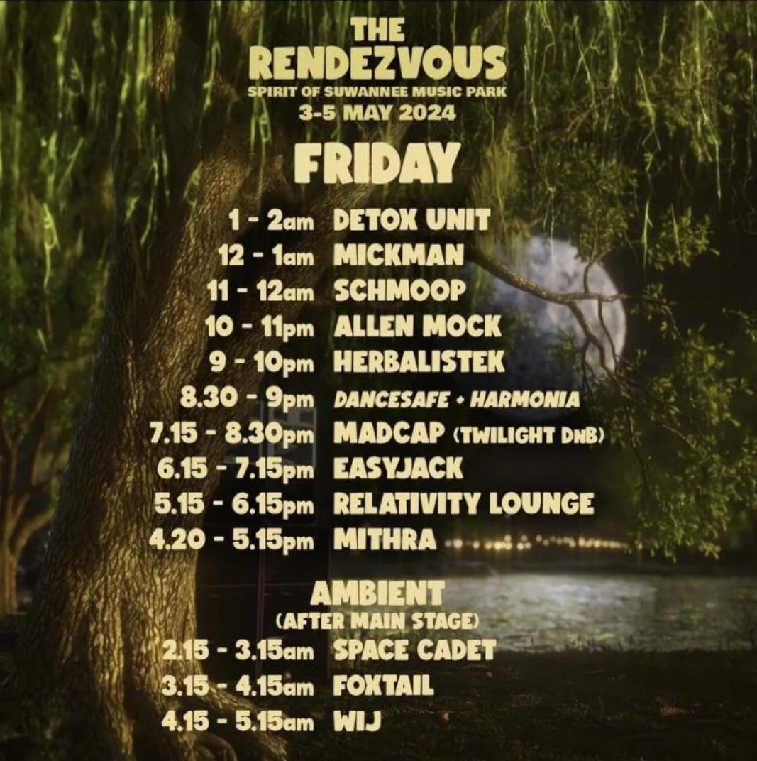 Rendezvous!! We play from 9 PM tonight and cannot be more excited for our US debut! There will be lots of music from ourselves, some new collabs and some special IDs from homies :) let’s get weird🌀🔊