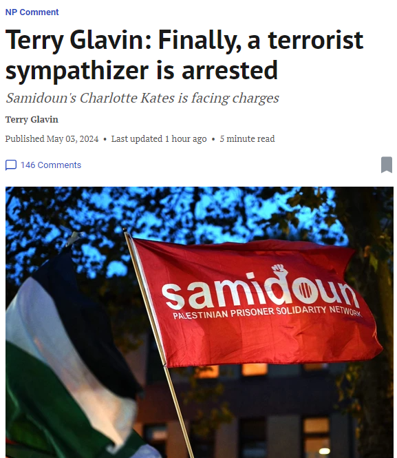 Arresting Charlotte Kates, leader of the terror-affiliated Samidoun, following her horrific and hateful remarks at a pro-Hamas rally at the Vancouver Art Gallery on April 26th is the right message that needs to be sent. She praised the slaughter of civilians by Hamas on October…