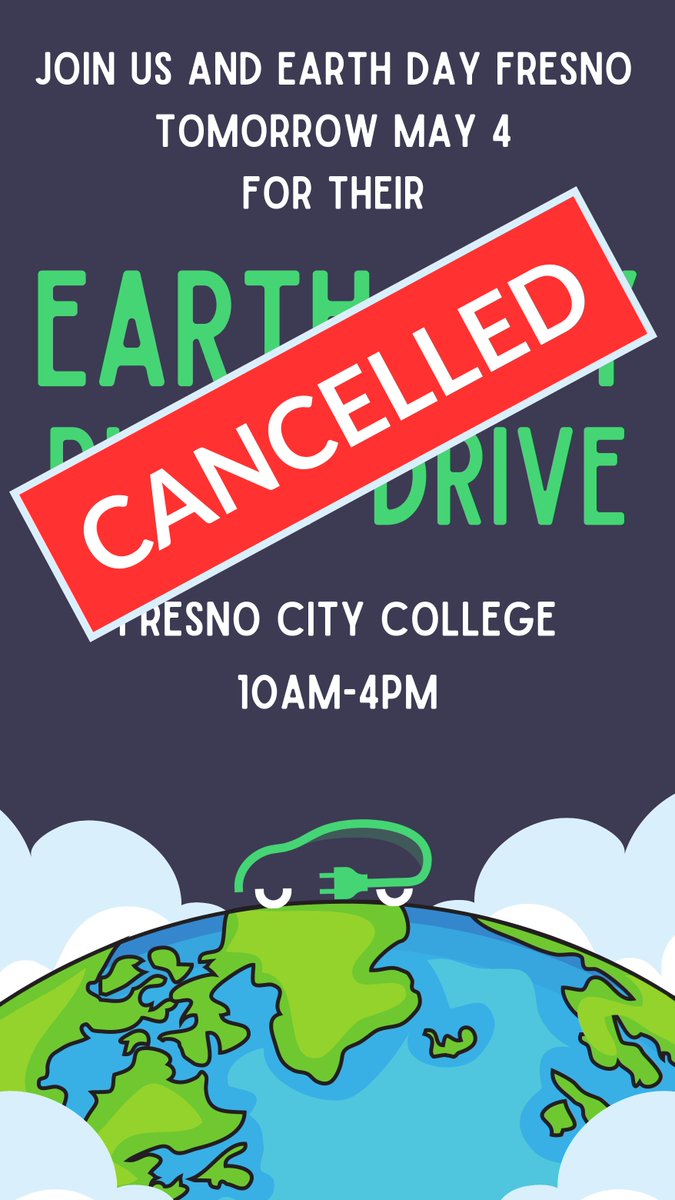 Earth Day Fresno has unfortunately cancelled their Earth Day ride and drive due to weather. Keep a look out for our next Ride and Drive event!