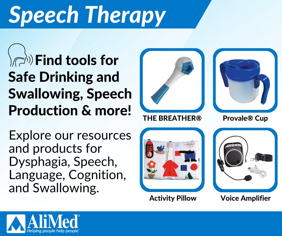Today we're highlighting our top #SpeechTherapy tools.

Shop: ow.ly/9QvJ50Rw06O
Read our blogs: ow.ly/vrcg50Rw06P

#Pathologist #Audiologist #SLPA #SpeechTherapist #ASHA #Dysphagia #Speech #Language #NationalSpeechLanguageHearingMonth #AliMed